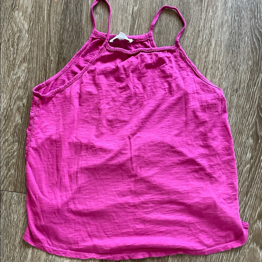 Anthropologie Hot pink tank top